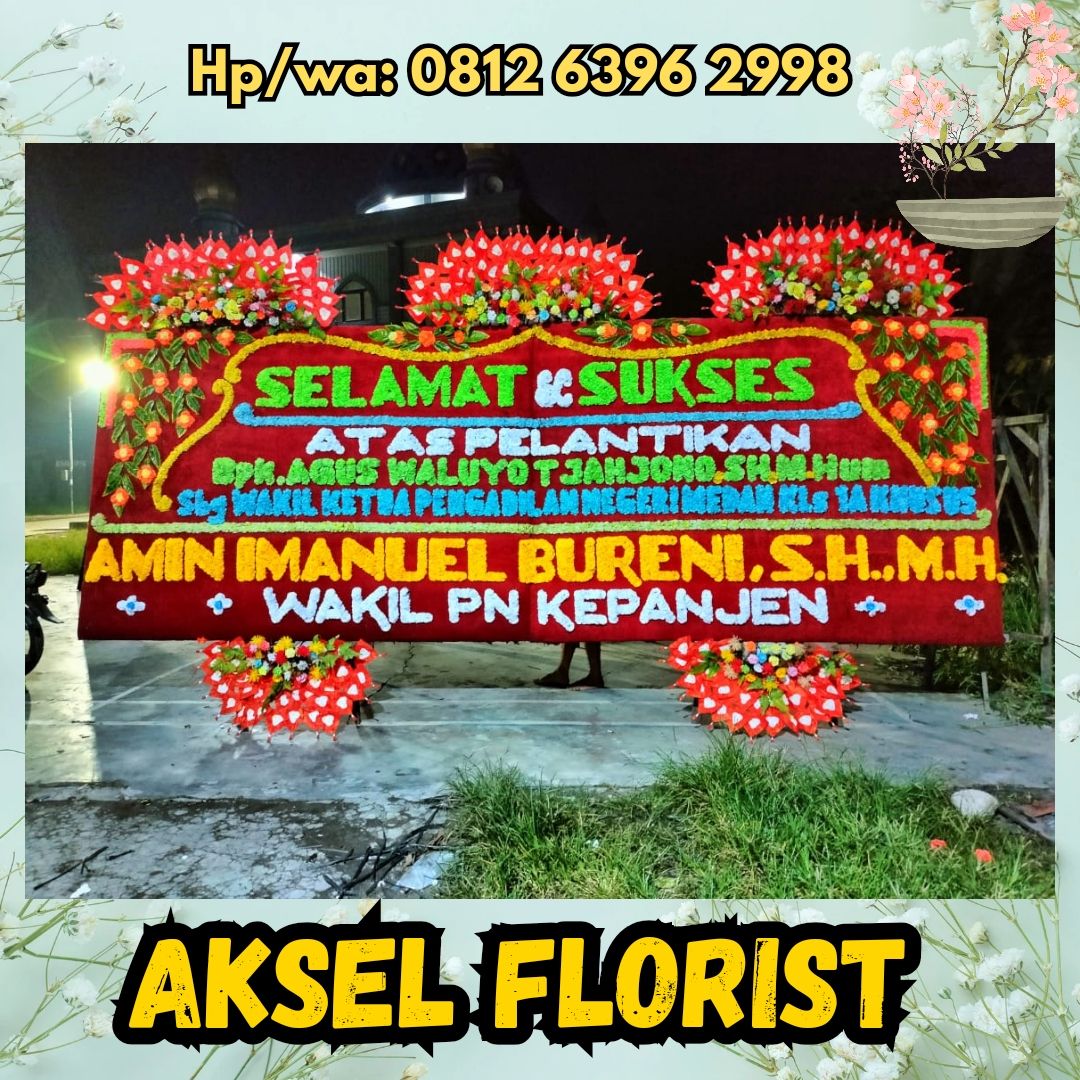 papan bunga pelantikan samosir
