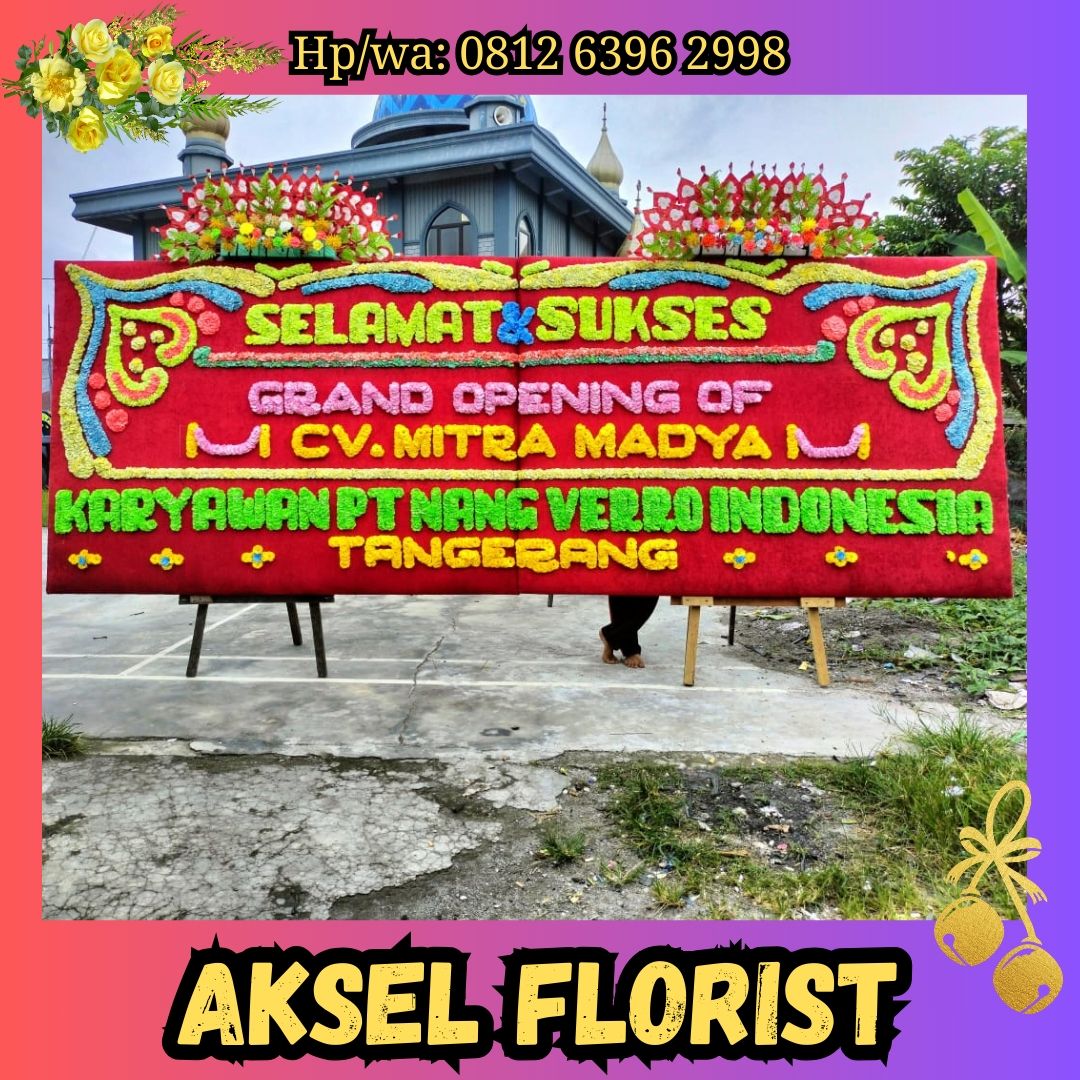 papan bunga pembukaan toko kisaran