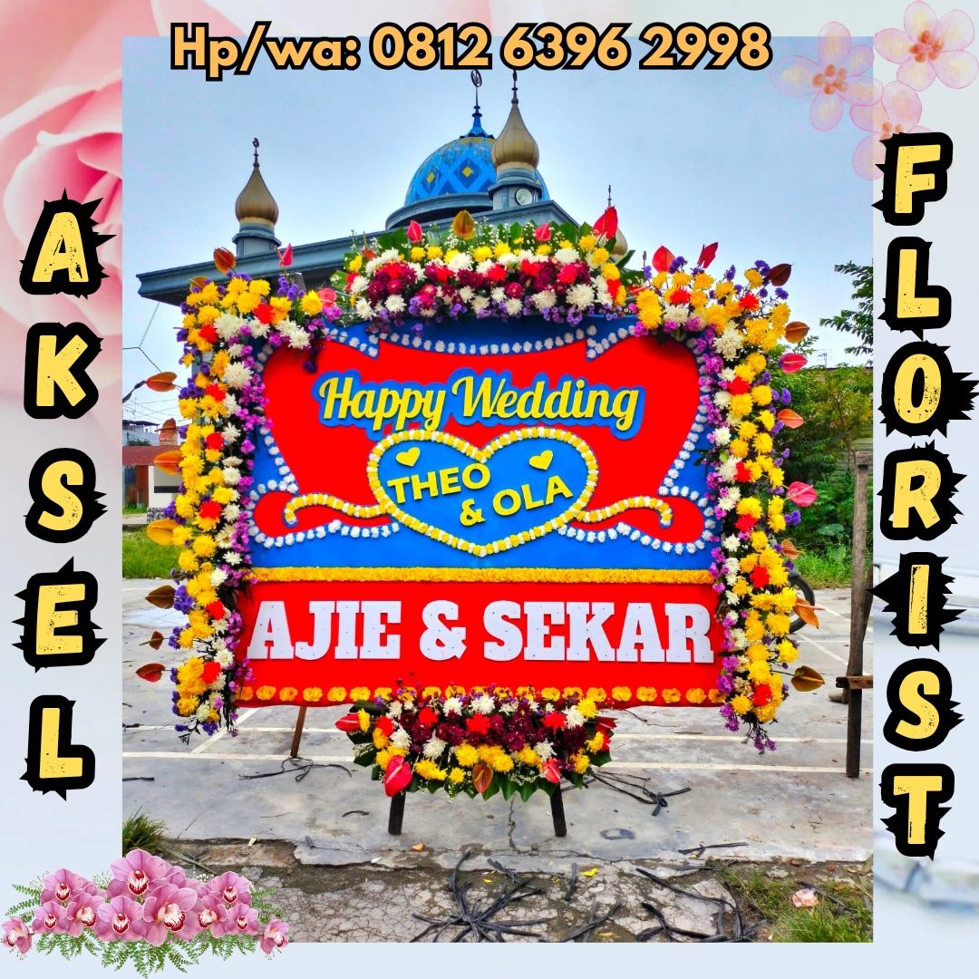 papan bunga pernikahan dolok sanggul
