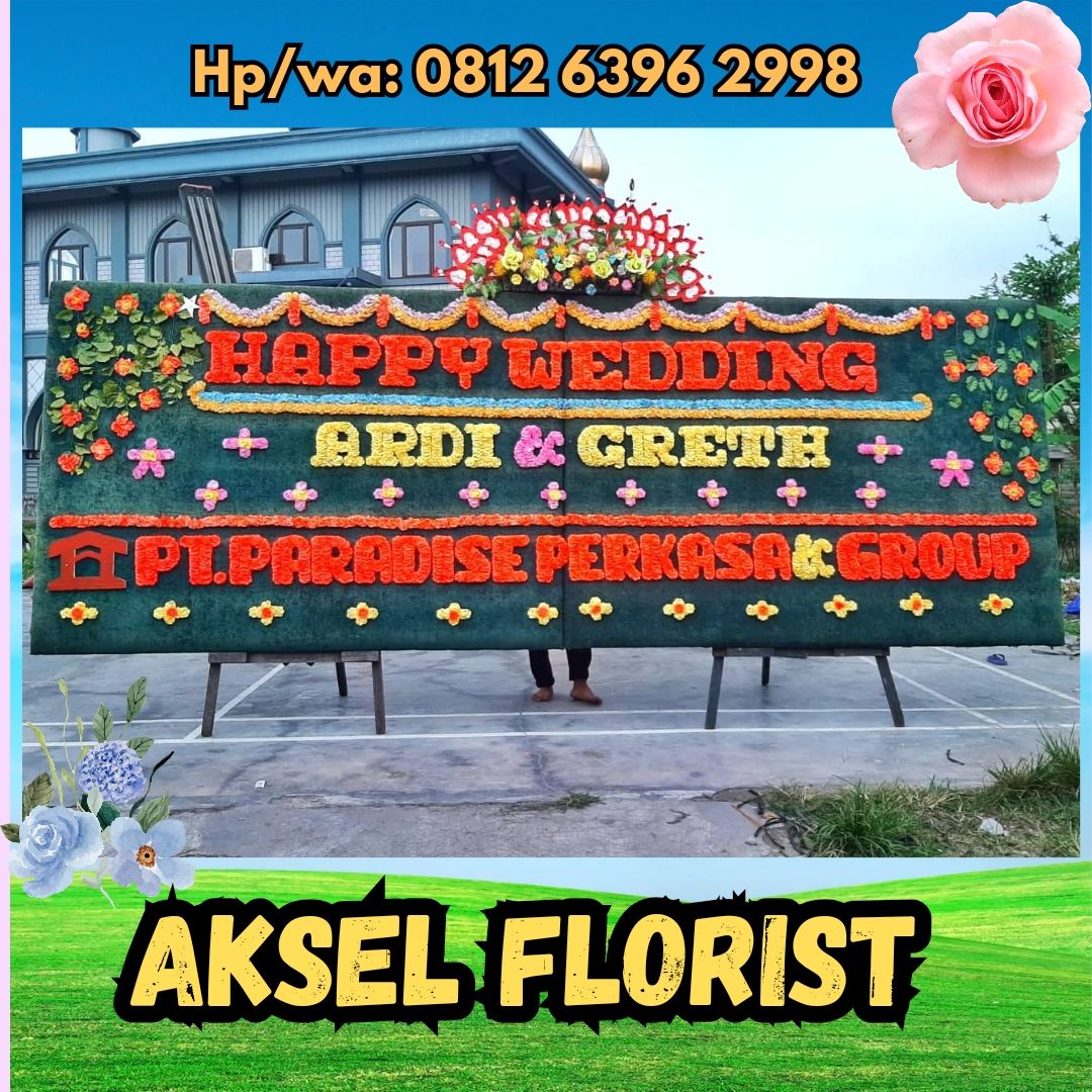 papan bunga pernikahan tarutung