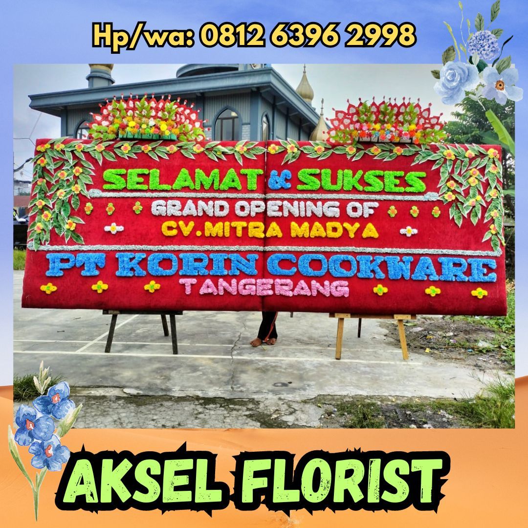 papan bunga soft opening medan