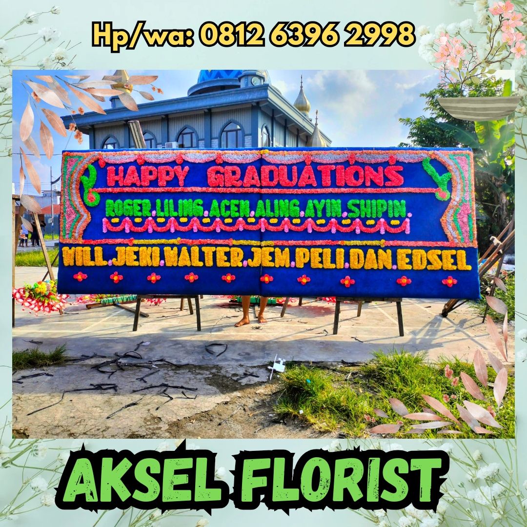 papan bunga wisuda siantar