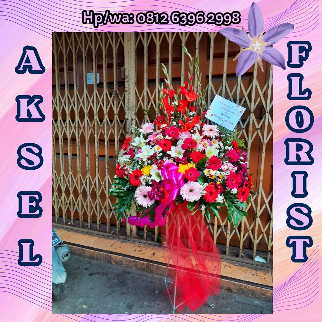 Standing Flower Pernikahan ke Andaliman Hall Medan